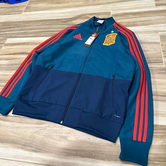 Adidas Spain Soccer Men's multi zip up track Jacket - Picture 3 of 5